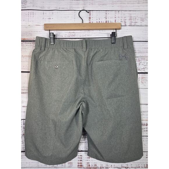 Under Armour Men's HeatGear Shorts in Gray and Black/gray 2 Pair size 36 - Picture 2 of 8